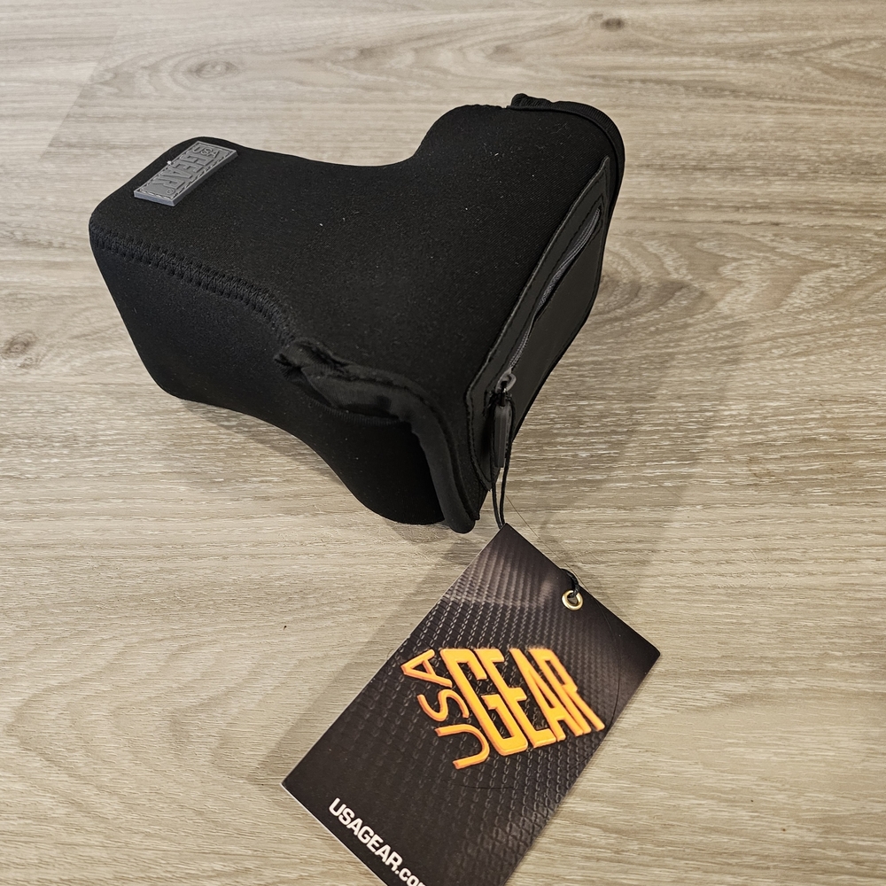 Black Neoprene Camera Protector.